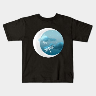 Dragonfly Moonlight Kids T-Shirt